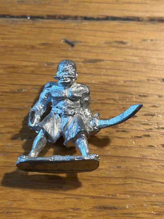 Foundry casting of Citadel Warhammer 80s pre-slotta C04 Thief Pirate Rogue