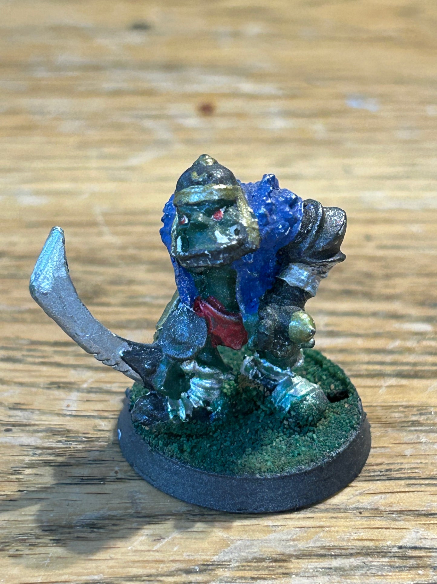 Warhammer fantasy orc leader with sword