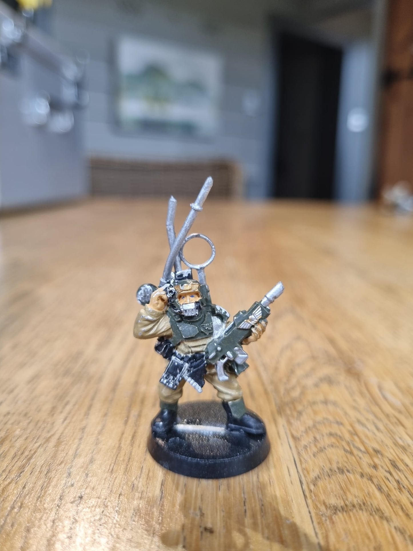 Warhammer 40k Imperial Guard Cadian Vox Caster metal