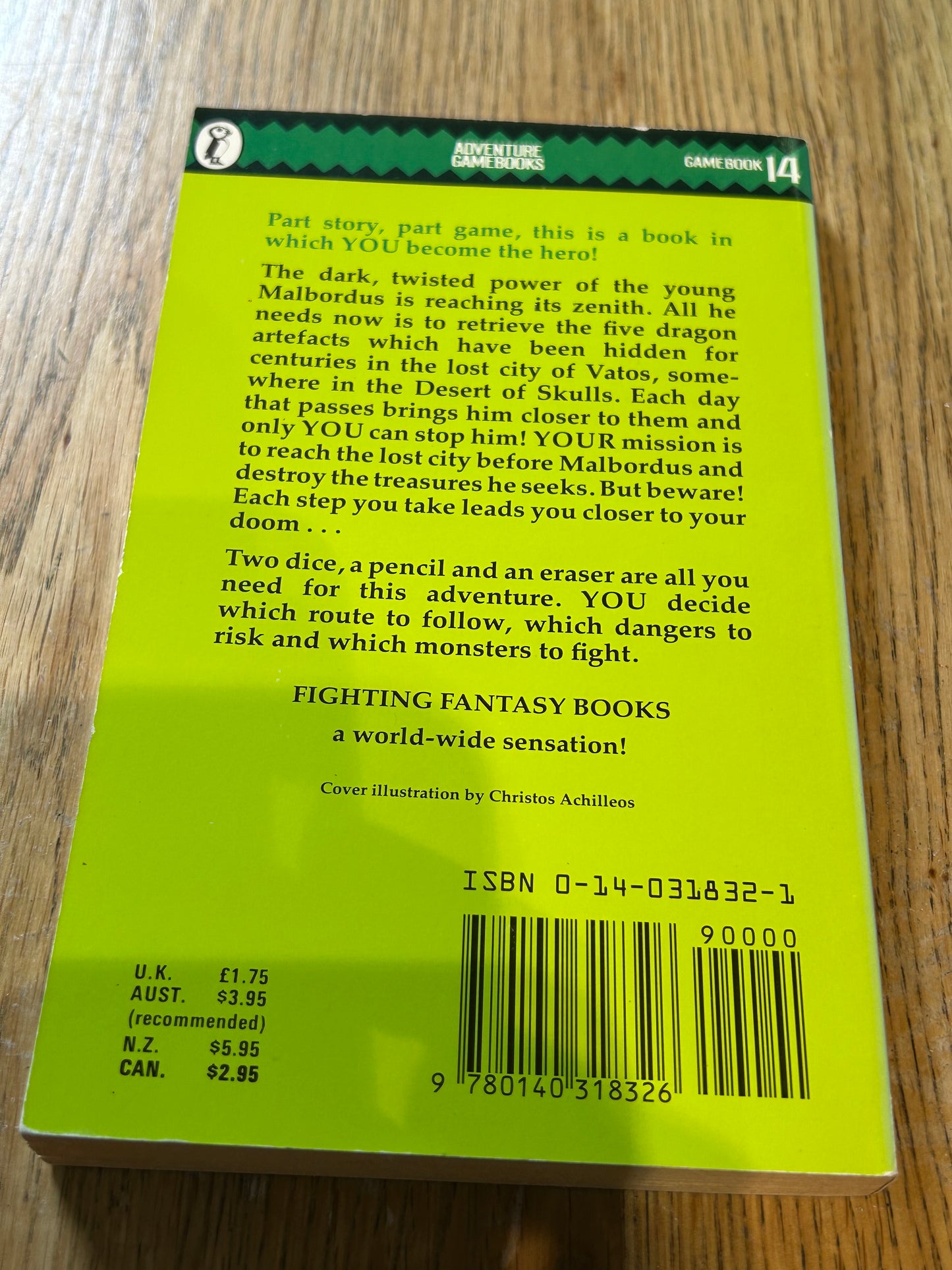 Temple of Terror: Fighting Fantasy Gamebook 14 (Puffin... - Ian, Livingstone