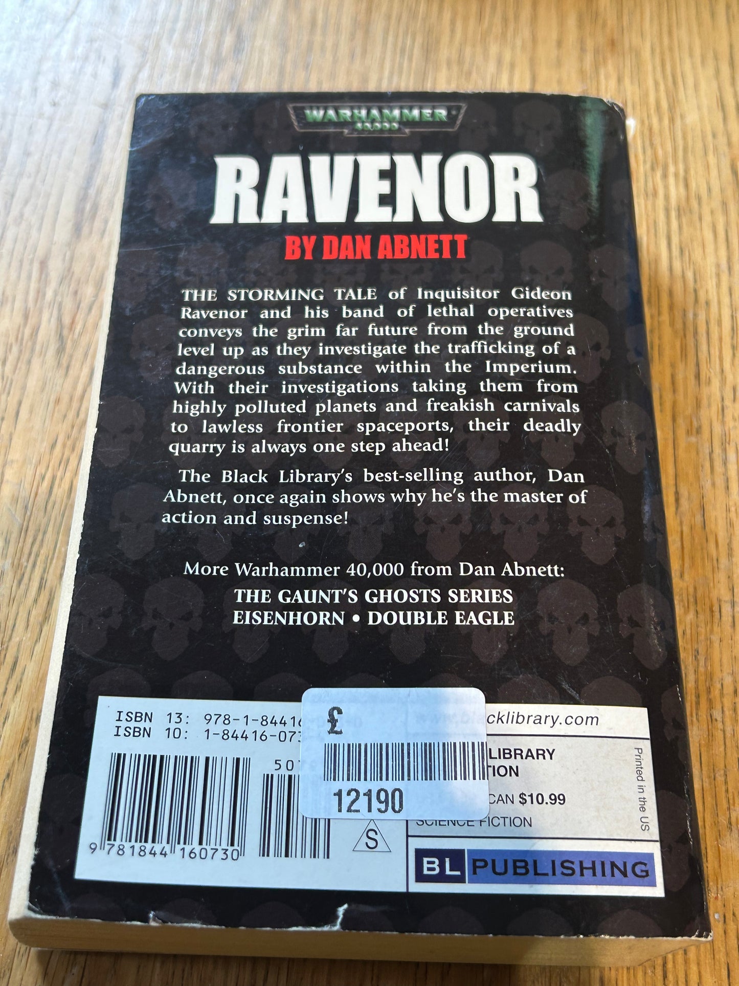 Ravenor Paperback Dan Abnett Warhammer 40k Novel