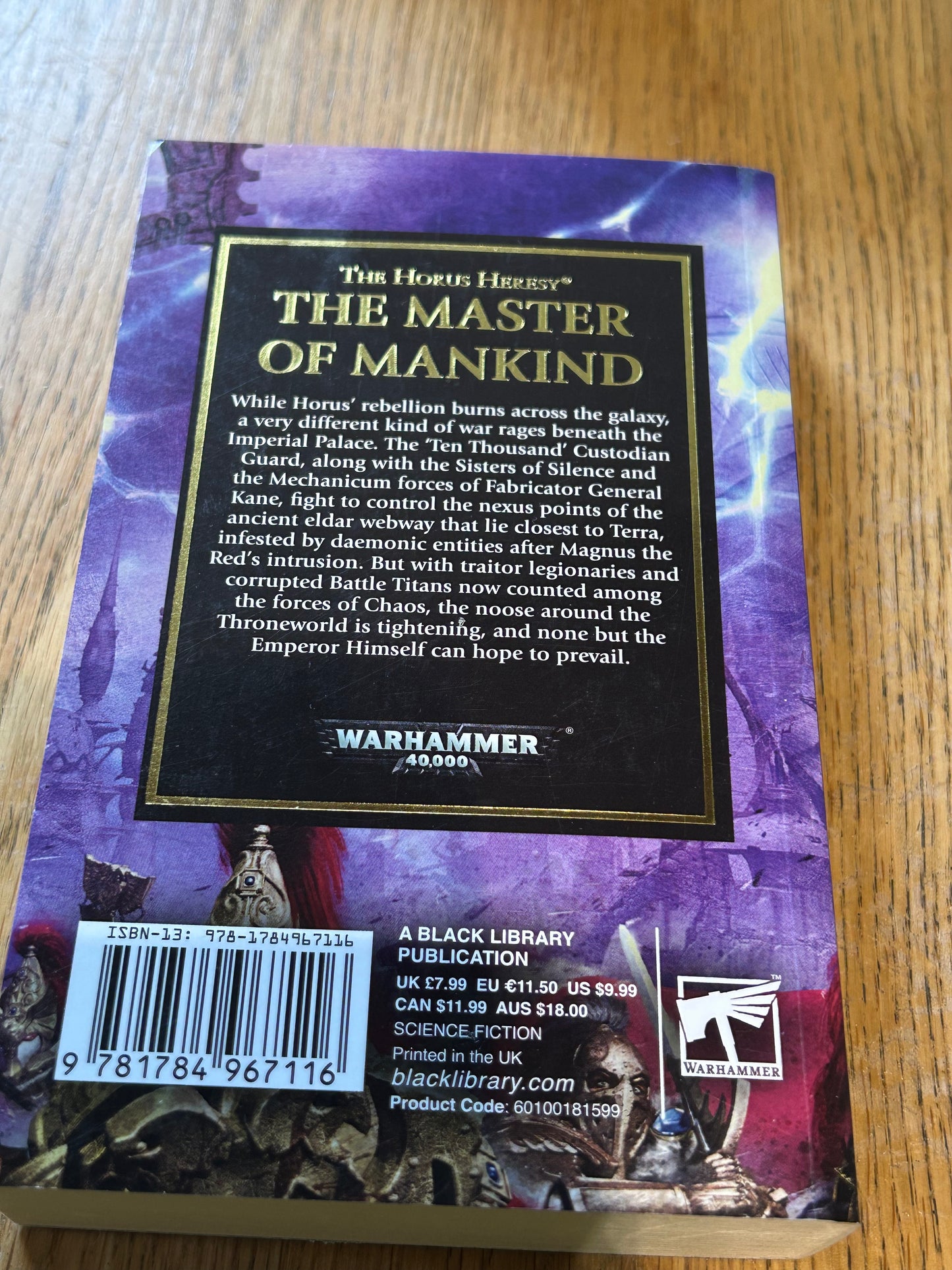 The Master of Mankind by Aaron  Dembski-Bowden Black Library (Paperback, 2018)