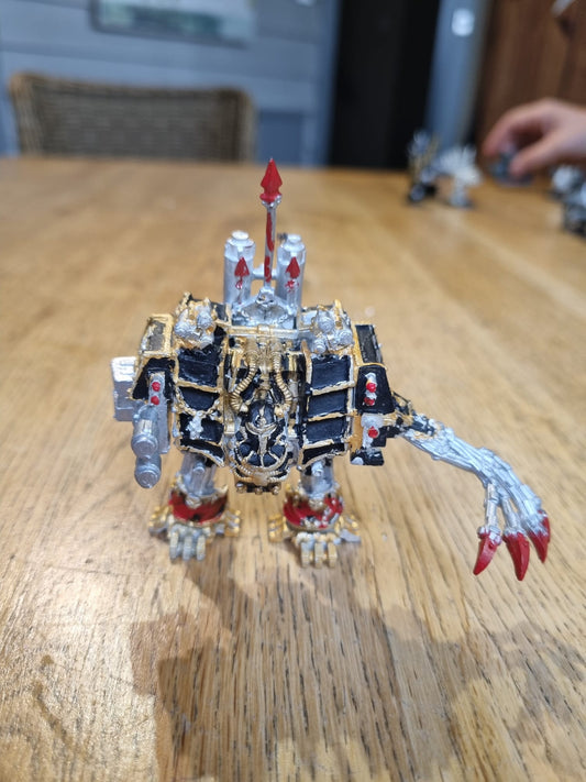 Warhammer 40k Chaos Dreadnought Auto Cannon & Power Scourge - Metal OOP