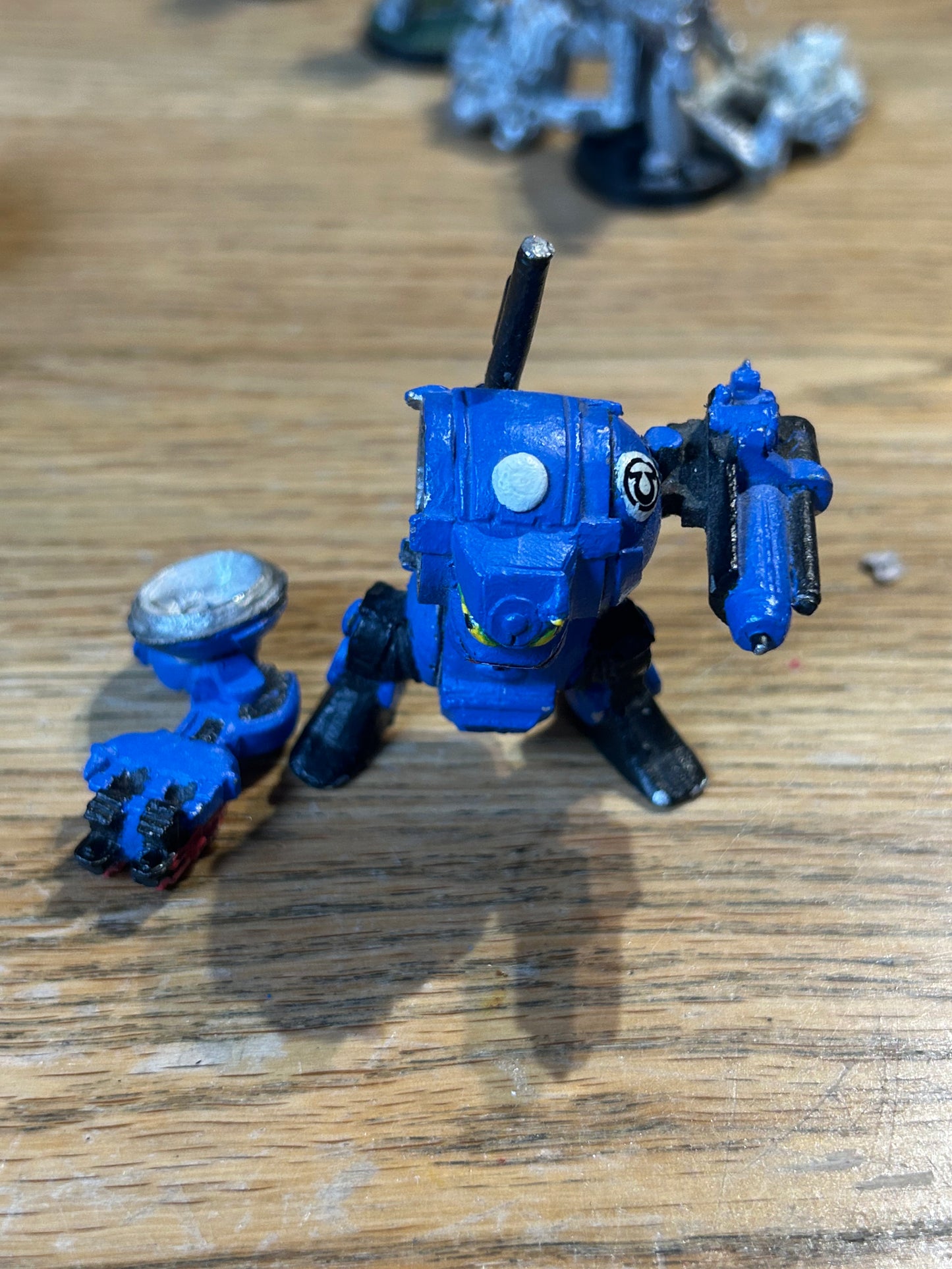 Games Workshop - WH40k Rogue Trader Space Marine short legged Dreadnought- Citadel Metal OOP