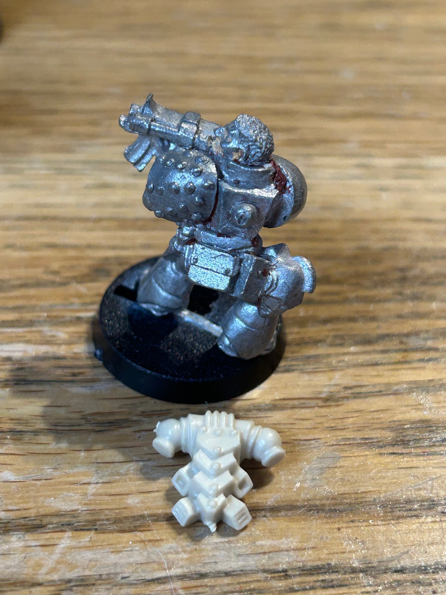 Rogue Trader Space Marine Brother Reeves w/ Bolter Metal Citadel (has been stripped)