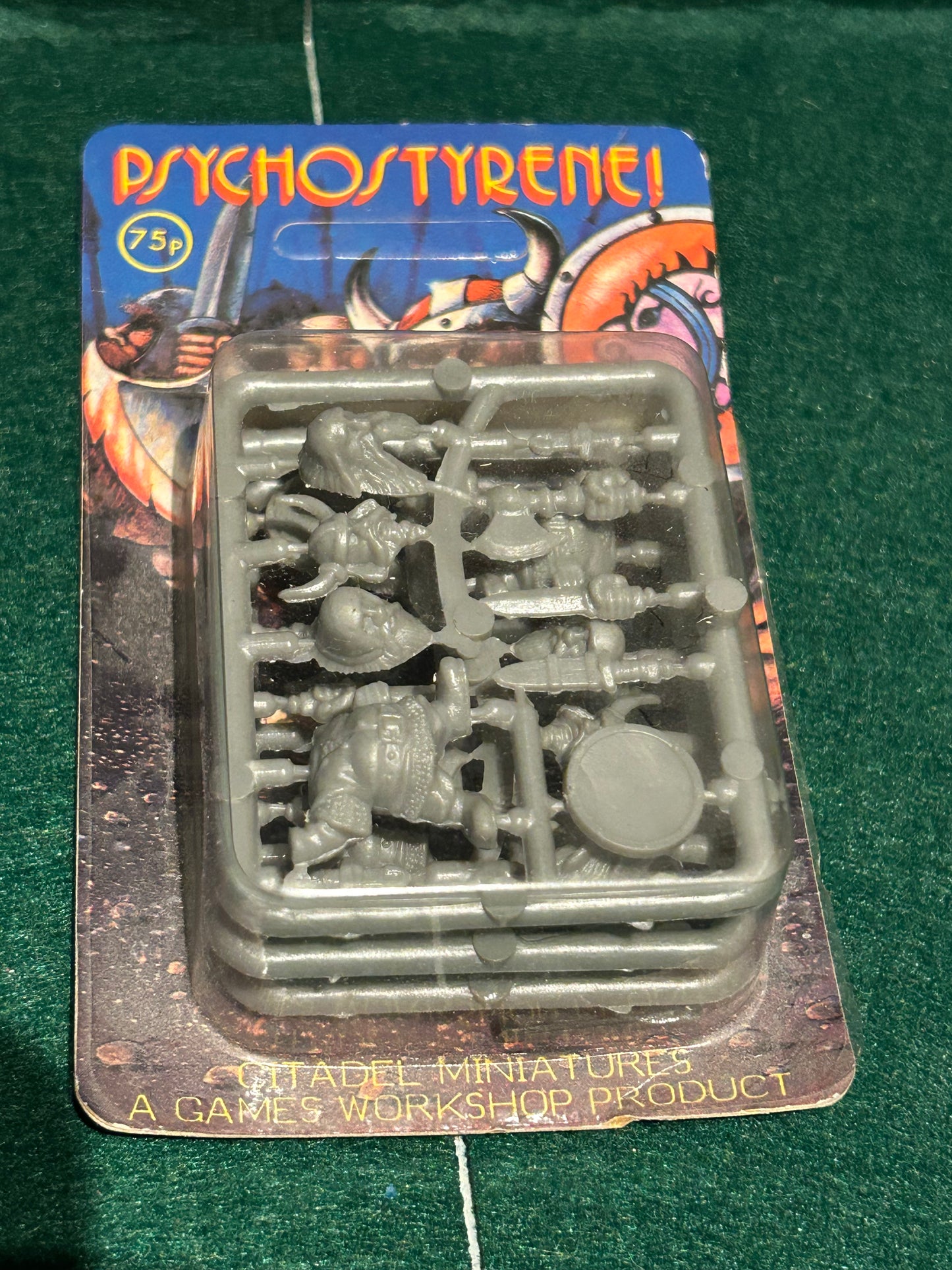 D18C34 BLISTER PSYCHOSTYRENE DWARF CITADEL WARHAMMER FANTASY BATTLE NIB (1986)