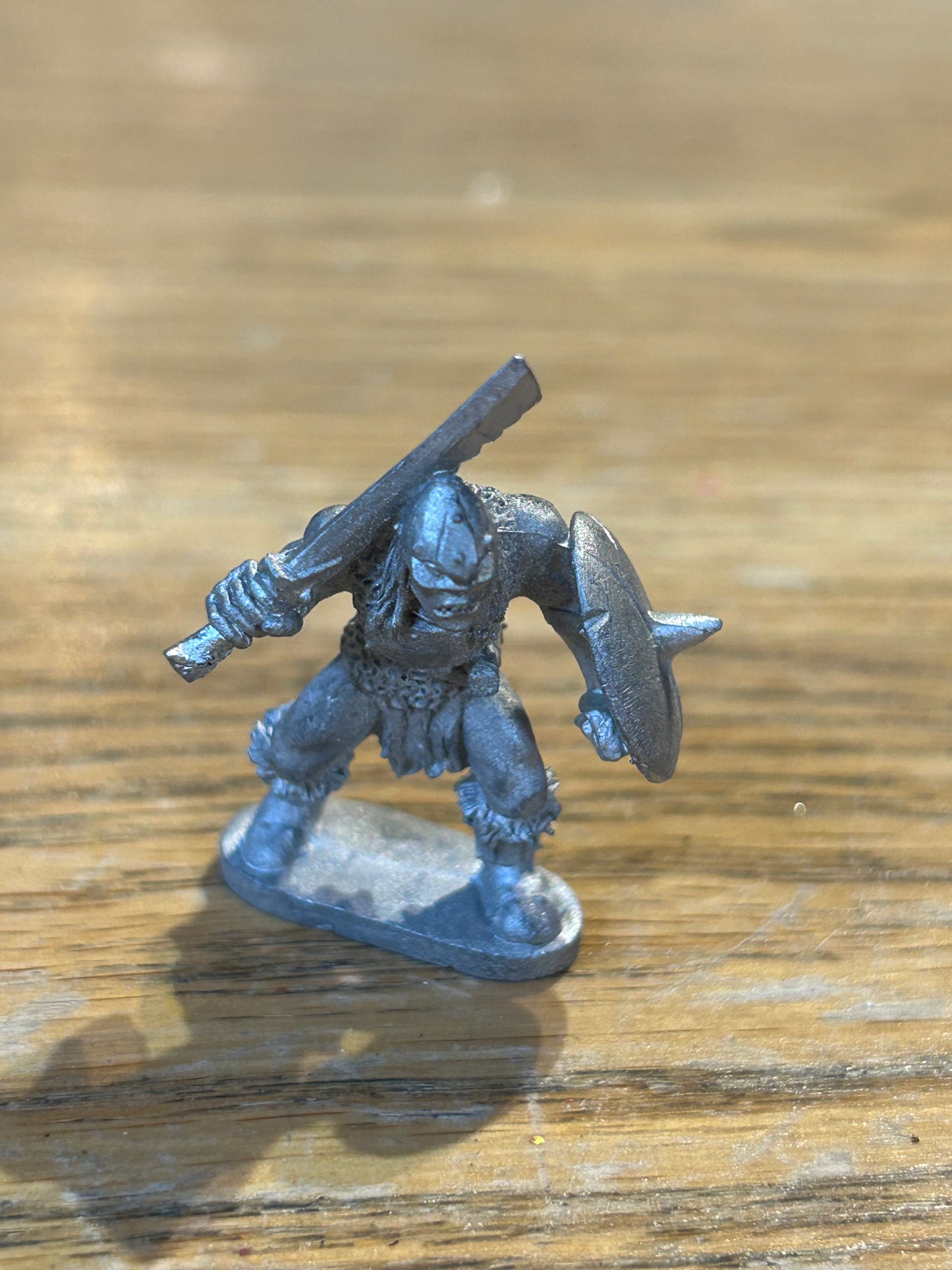 Grenadier models fantasy warriors half orc with sword and shield