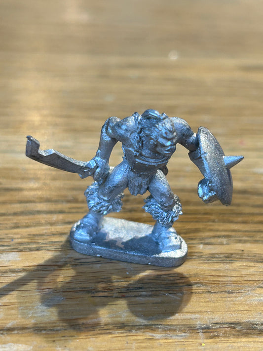 Grenadier models fantasy warriors half orc with sword and shield