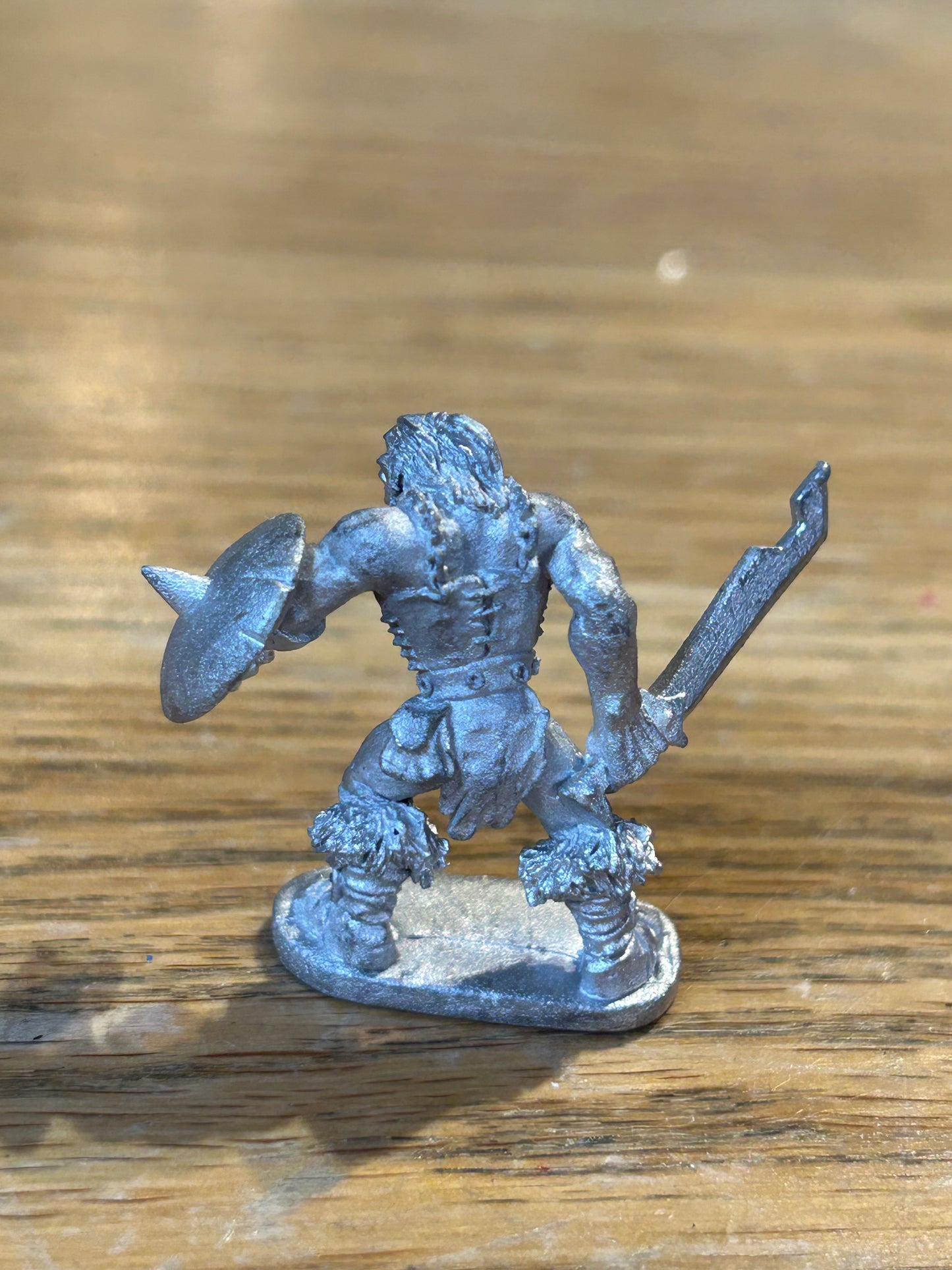 Grenadier models fantasy warriors half orc with sword and shield