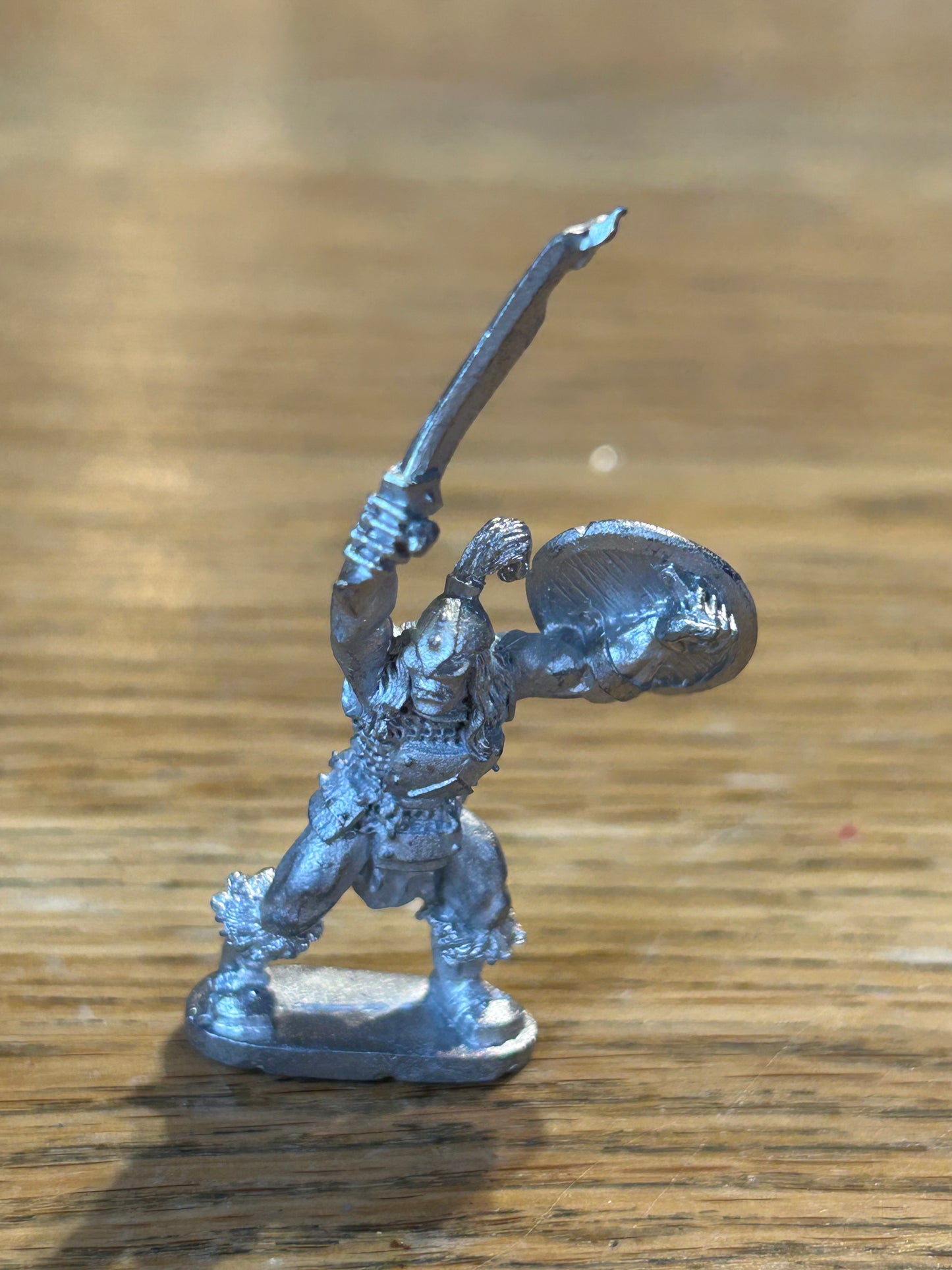 Grenadier models fantasy warriors half orc Leader with sword and shield