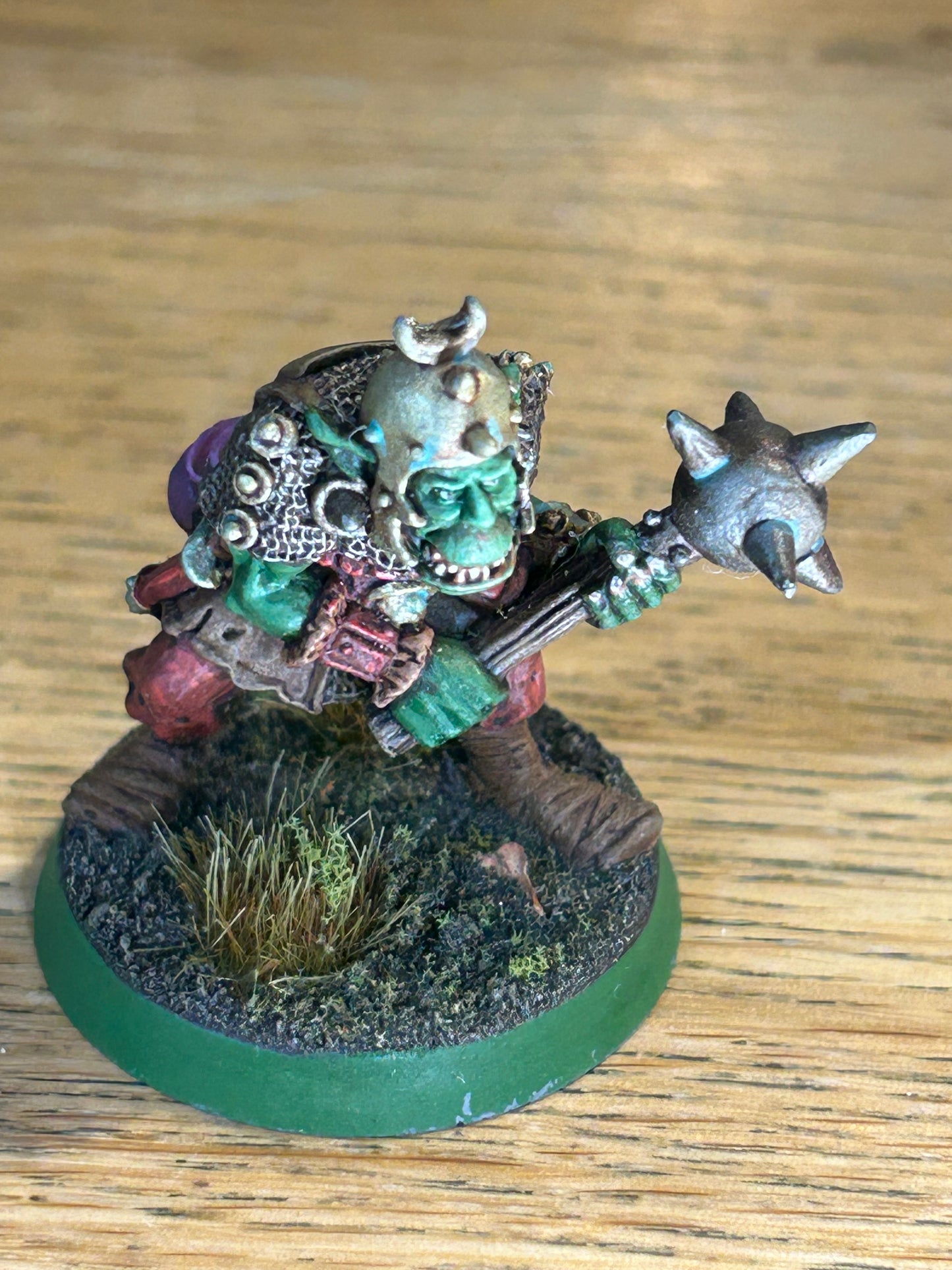 HM1323 - BARNORSK Warrior marauder  orc Harlequin Kev Adams  (well painted but no tab)