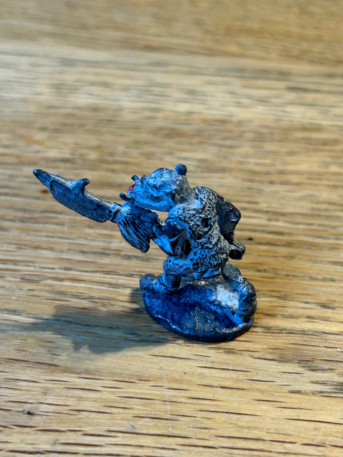 Citadel - Pre Slotta - Warhammer - C16  Orc Warrior -  with polearm 1984