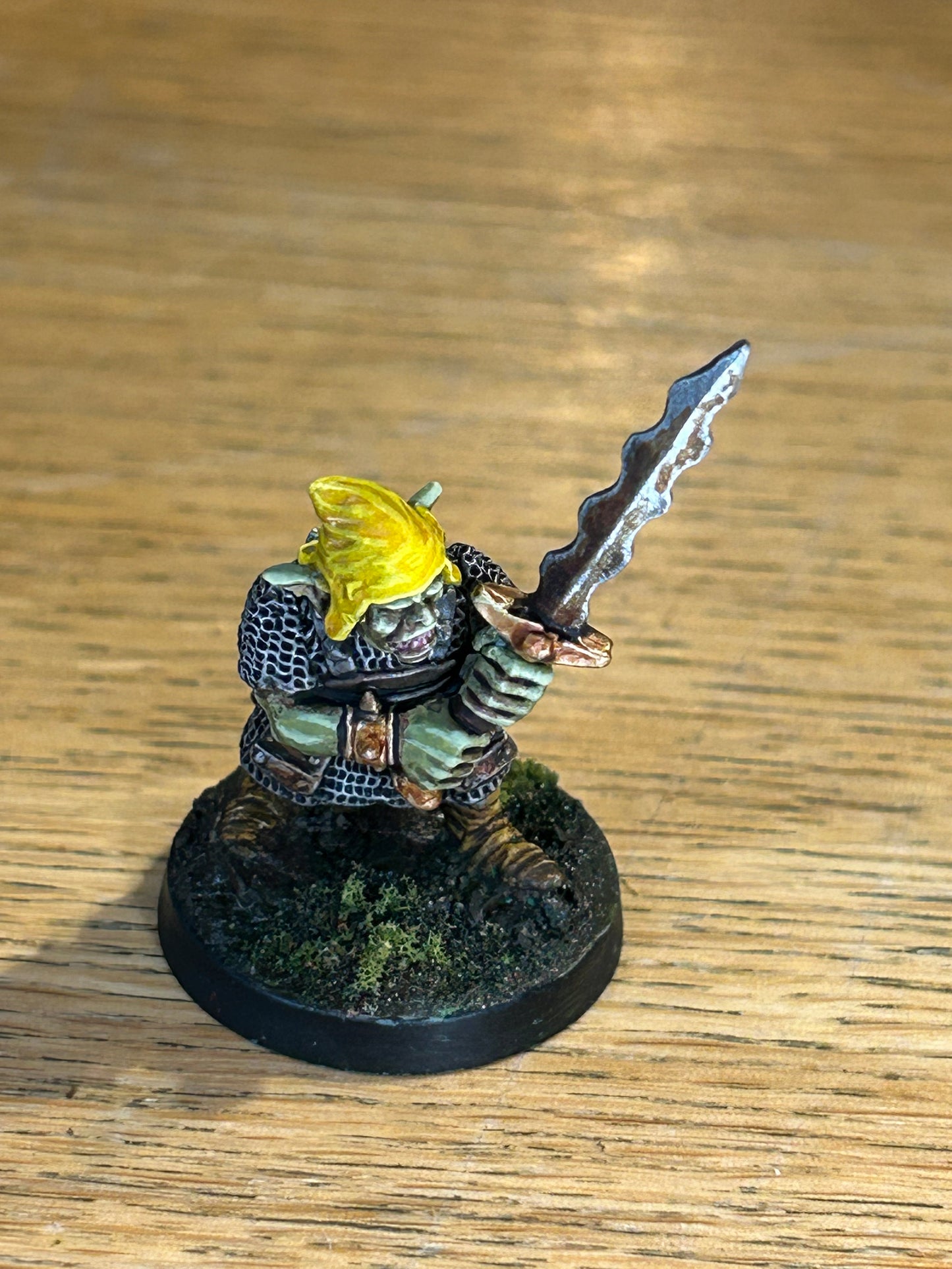 Dragon Bait miniatures goblin with two-handed weapon (well painted)