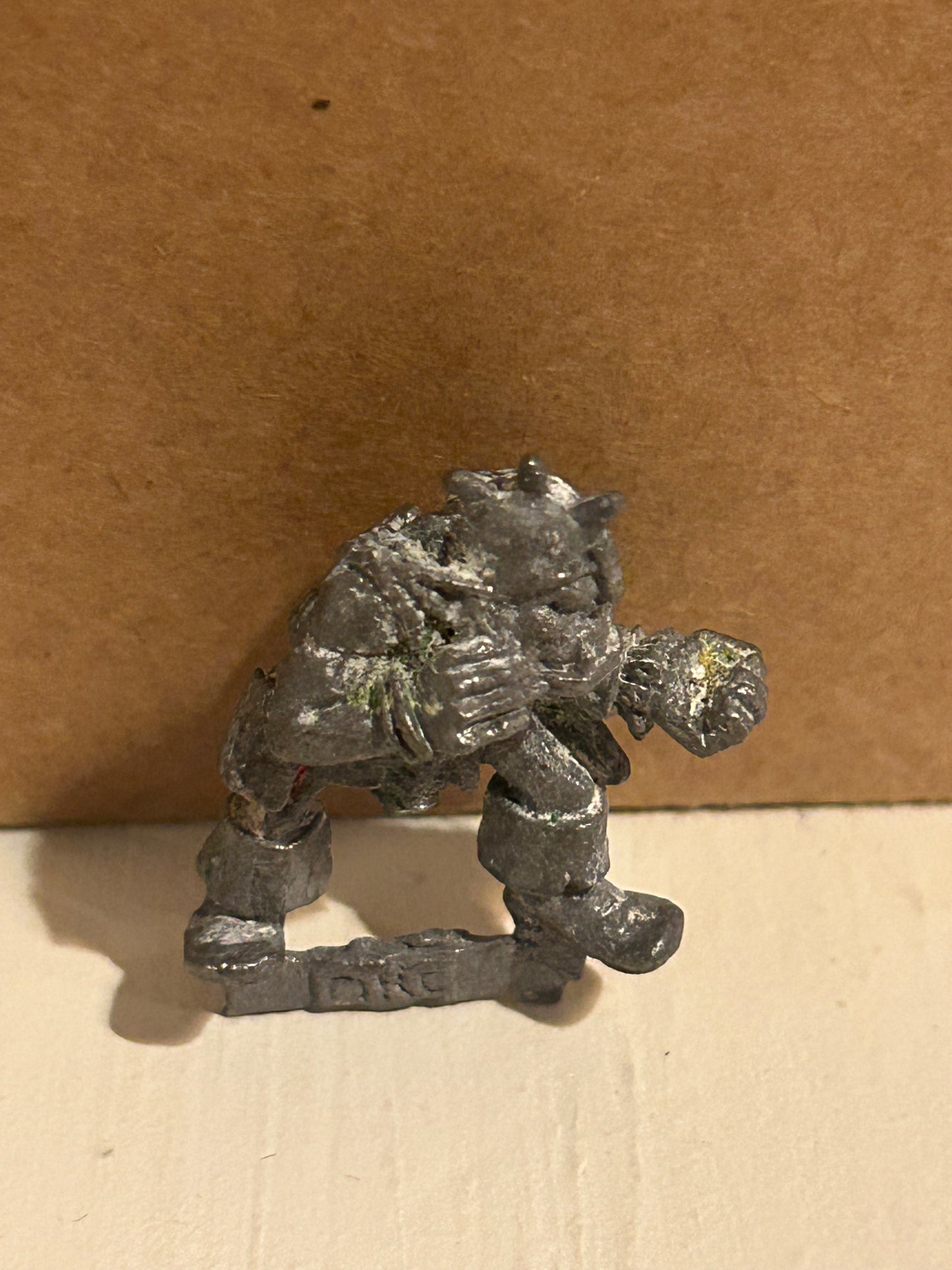Warhammer fantasy orc crossbowman (no crossbow, has been stripped and has wear)