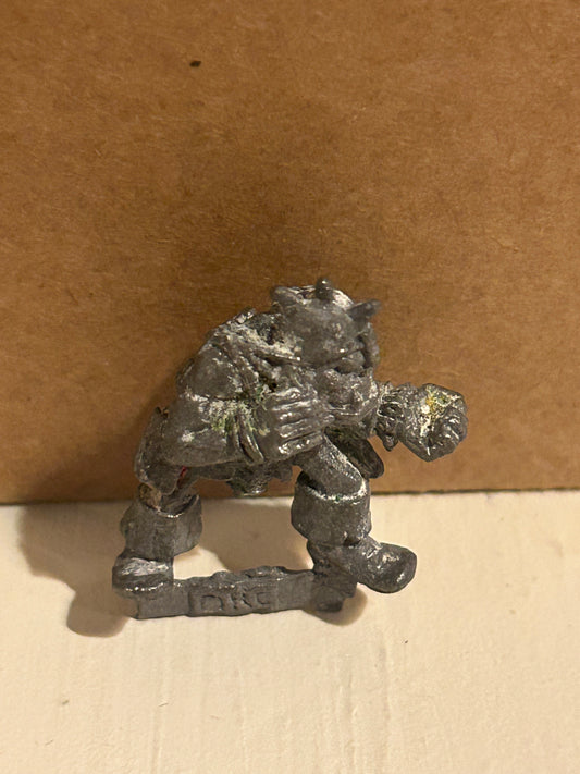 Warhammer fantasy orc crossbowman (no crossbow, has been stripped and has wear)
