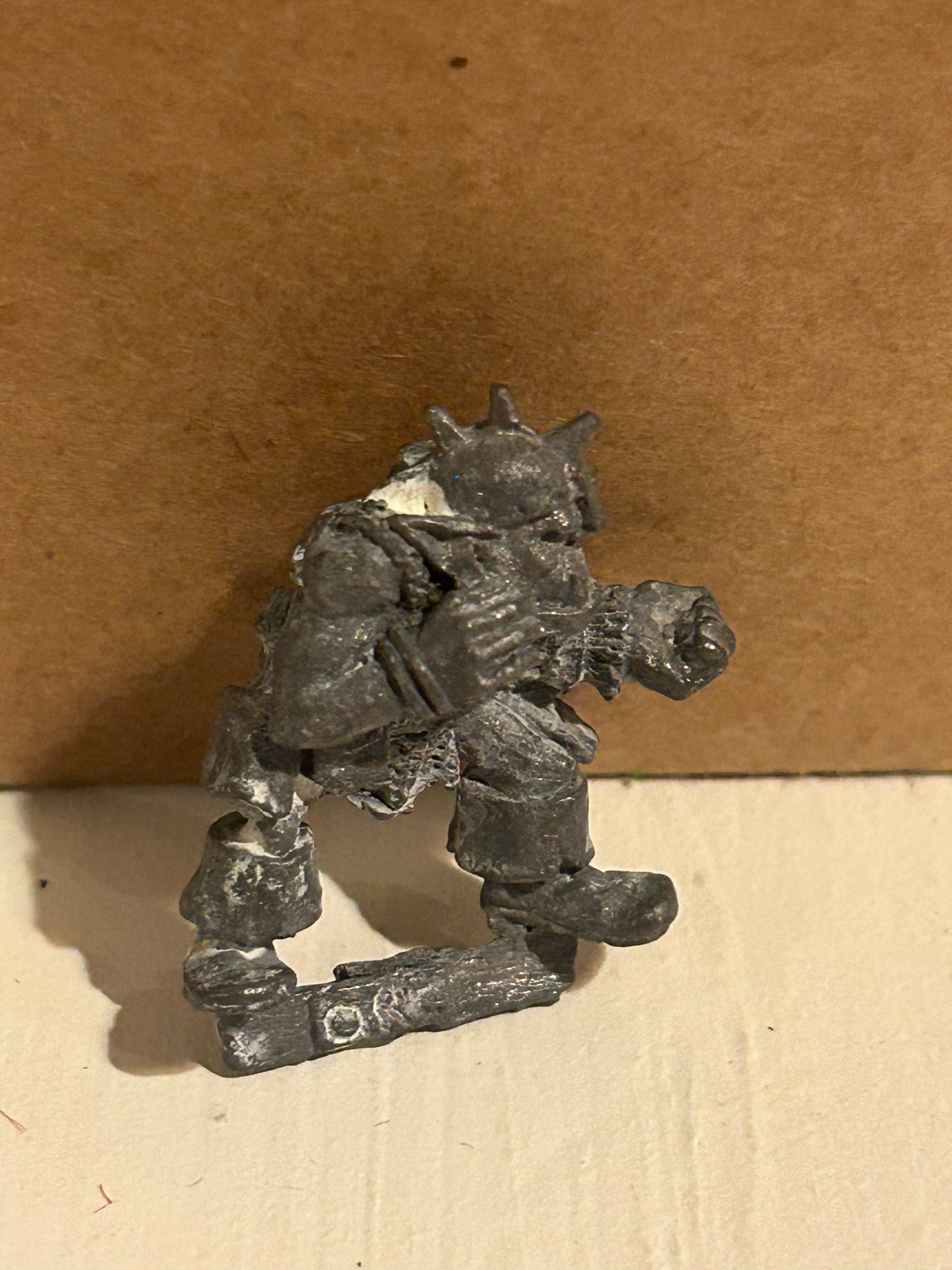 Warhammer fantasy orc crossbowman (no crossbow, has been stripped and has wear)