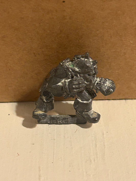Warhammer fantasy orc crossbowman (no crossbow, has been stripped and has wear)