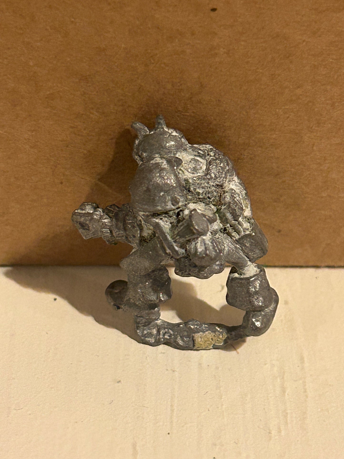 Warhammer fantasy orc crossbowman (no crossbow, has been stripped and has wear)