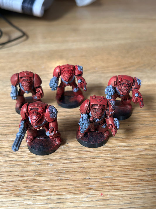 Warhammer 40k Rogue Trader Terminator squad (includes captain and assault cannon terminator)