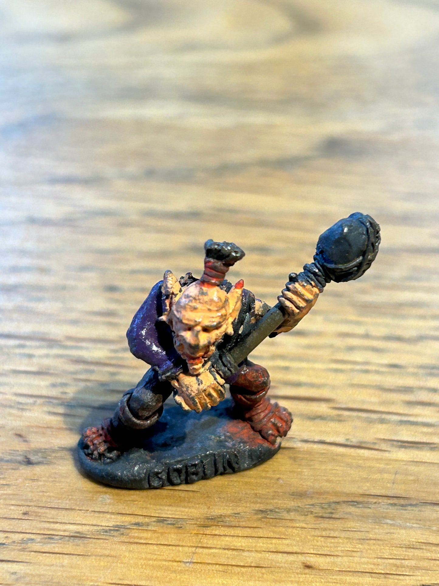 Citadel C13 2C-07 Night Goblin Stone Axe 1980s Metal Miniature Pre Slotta AD&D  warhammer fantasy