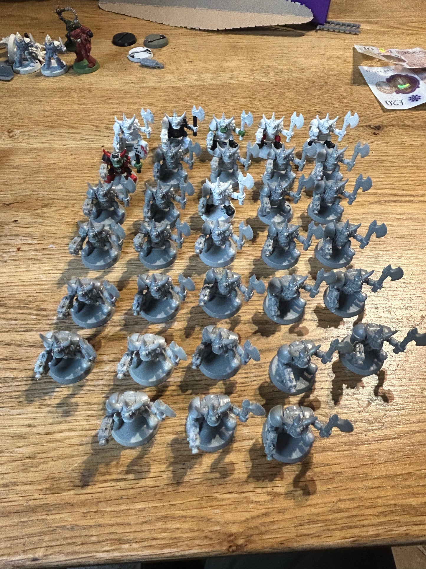 Warhammer 40k plastic monopose goff boyz x 33