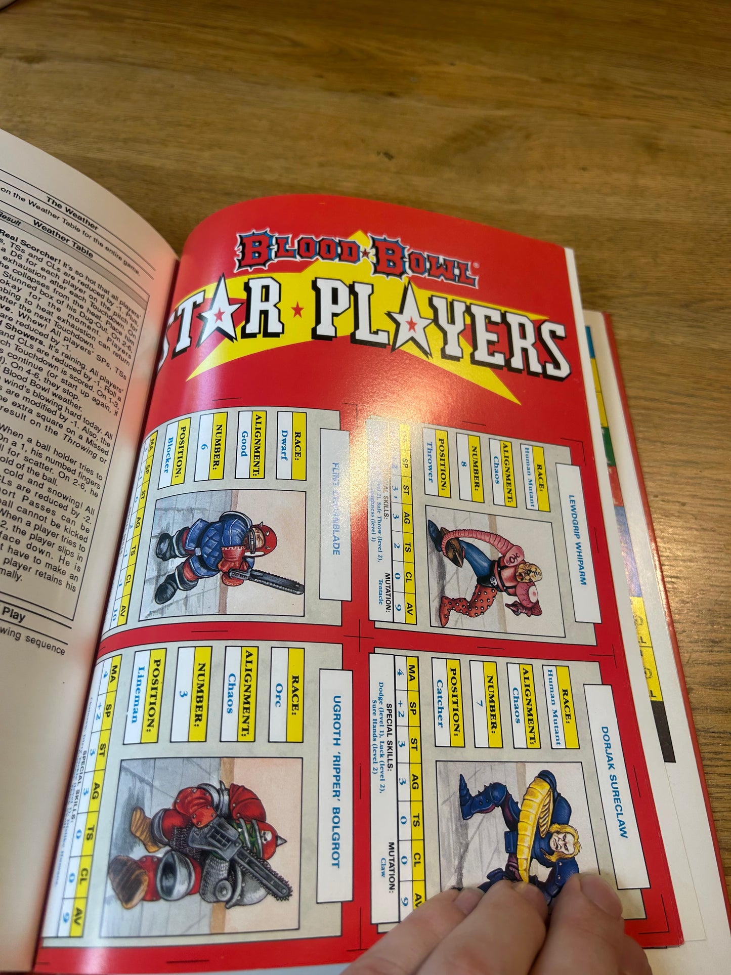 Blood Bowl Companion 2nd Edt  By Games Workshop 274 1989 complete with cards.