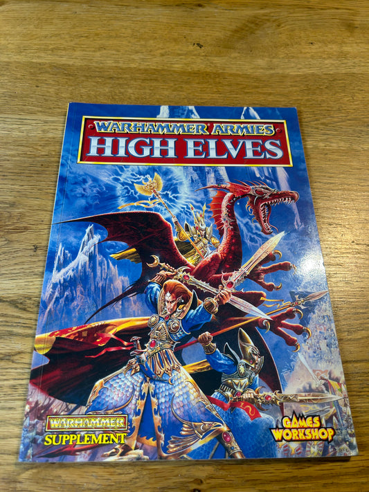 Vintage 1993 High Elves Army Book Games Workshop 4th Edition Warhammer