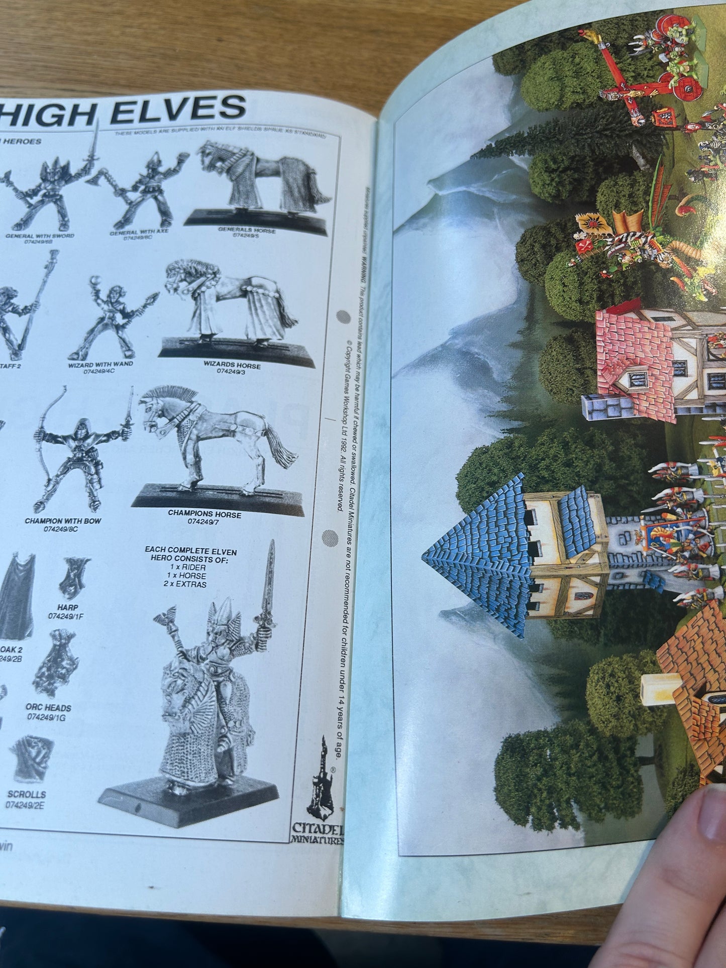 Vintage 1993 High Elves Army Book Games Workshop 4th Edition Warhammer