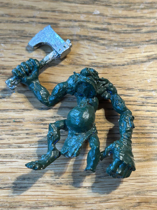 Warhammer Fantasy Orcs and Goblins Marauder Troll (broken and missing foot)