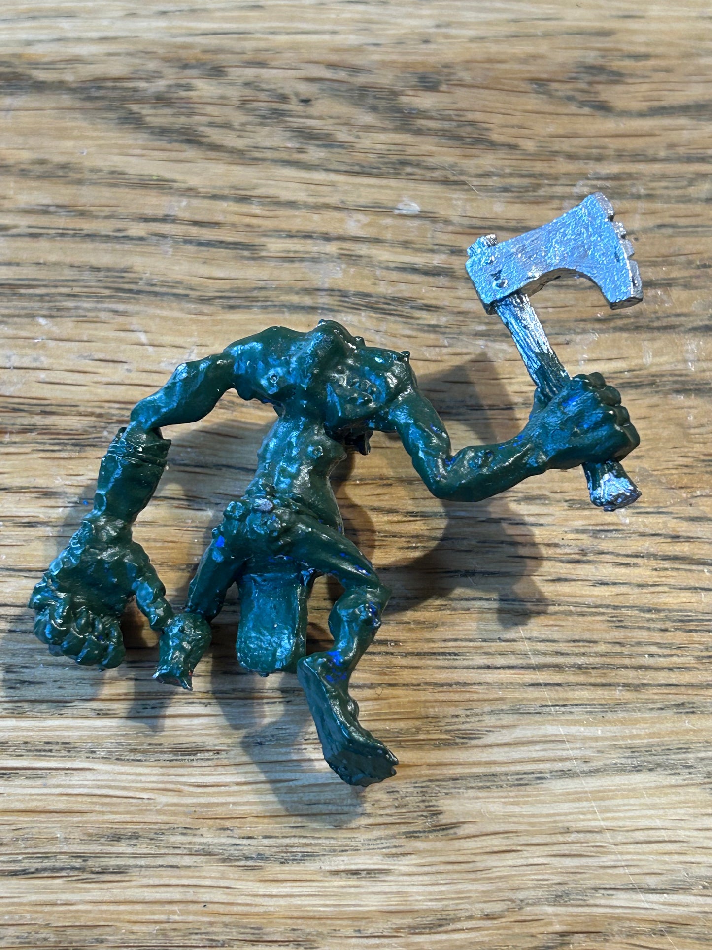 Warhammer Fantasy Orcs and Goblins Marauder Troll (broken and missing foot)