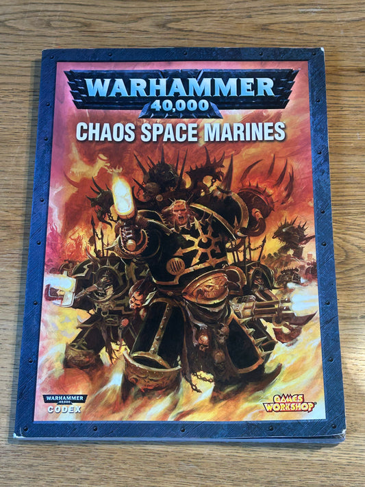 Warhammer 40k 4th Edition Chaos Space Marines Codex Army Book Games Workshop OOP