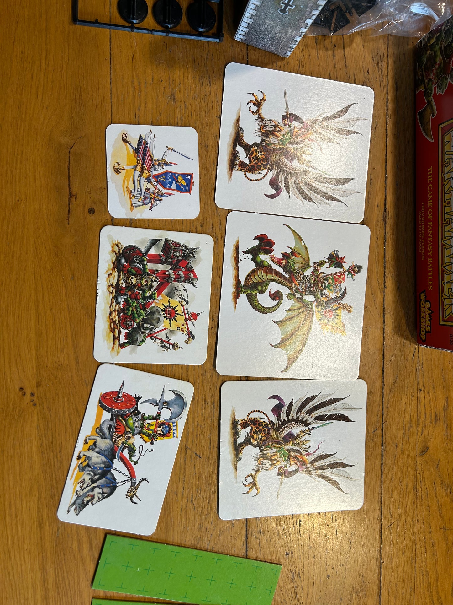 Warhammer fantasy 4th edition boxed set game plus battle magic (incomplete but more than enough to play) box has a hole at the bottom and some items have more wear than others