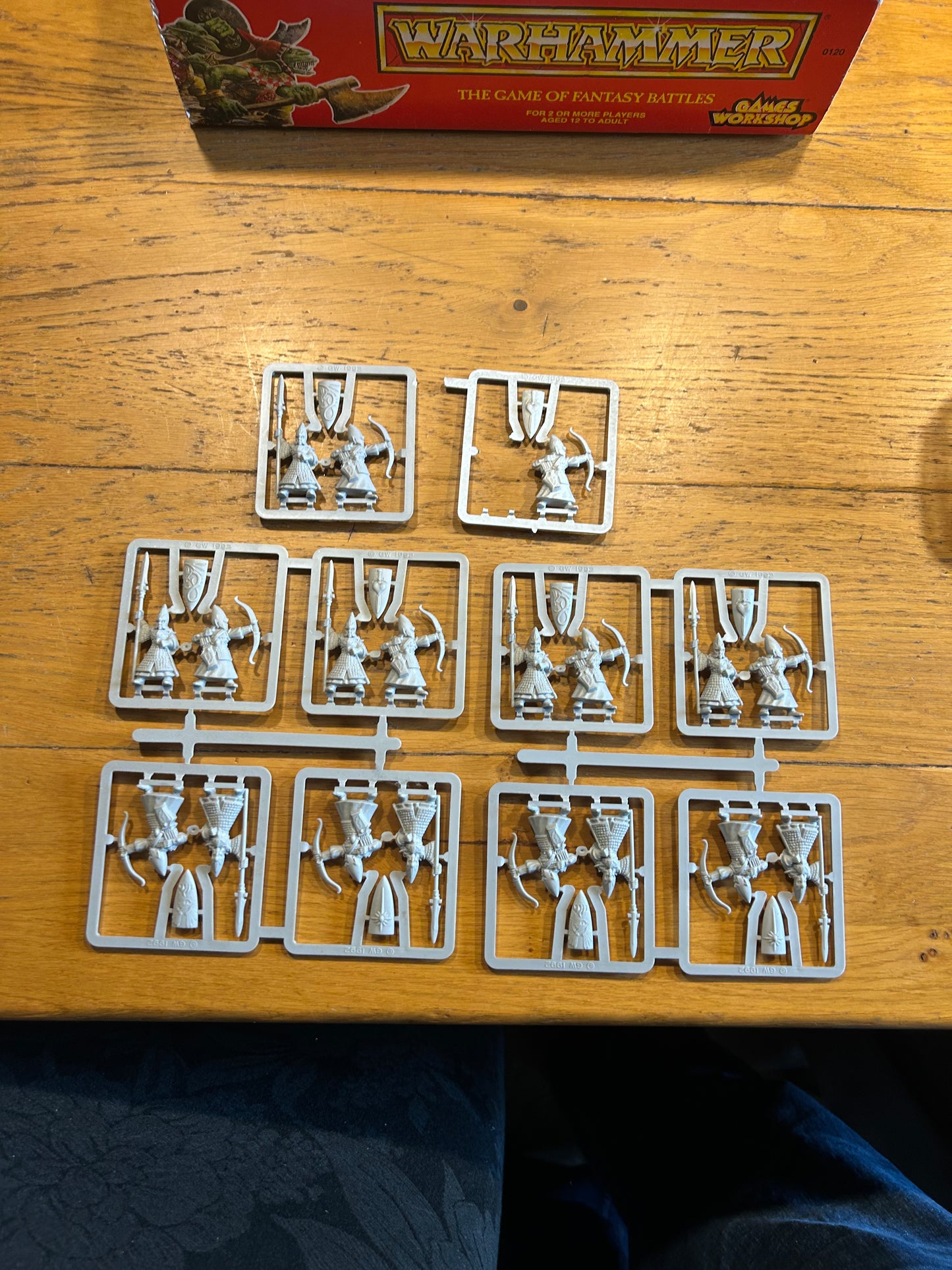 Warhammer fantasy 4th edition boxed set game plus battle magic (incomplete but more than enough to play) box has a hole at the bottom and some items have more wear than others