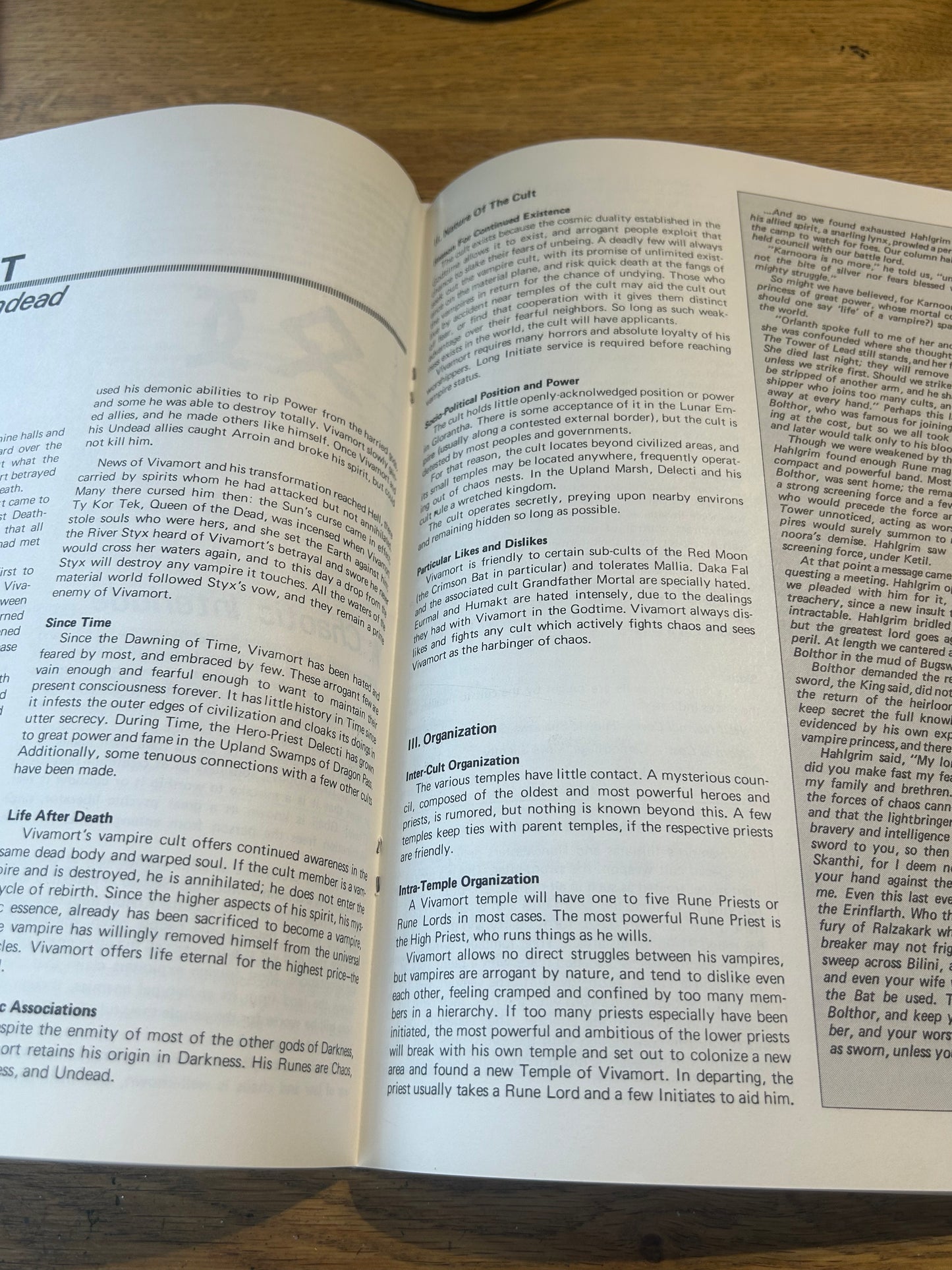 Runequest RPG Cults of Terror: Nine Dangerous Deities - Chaosium 1981