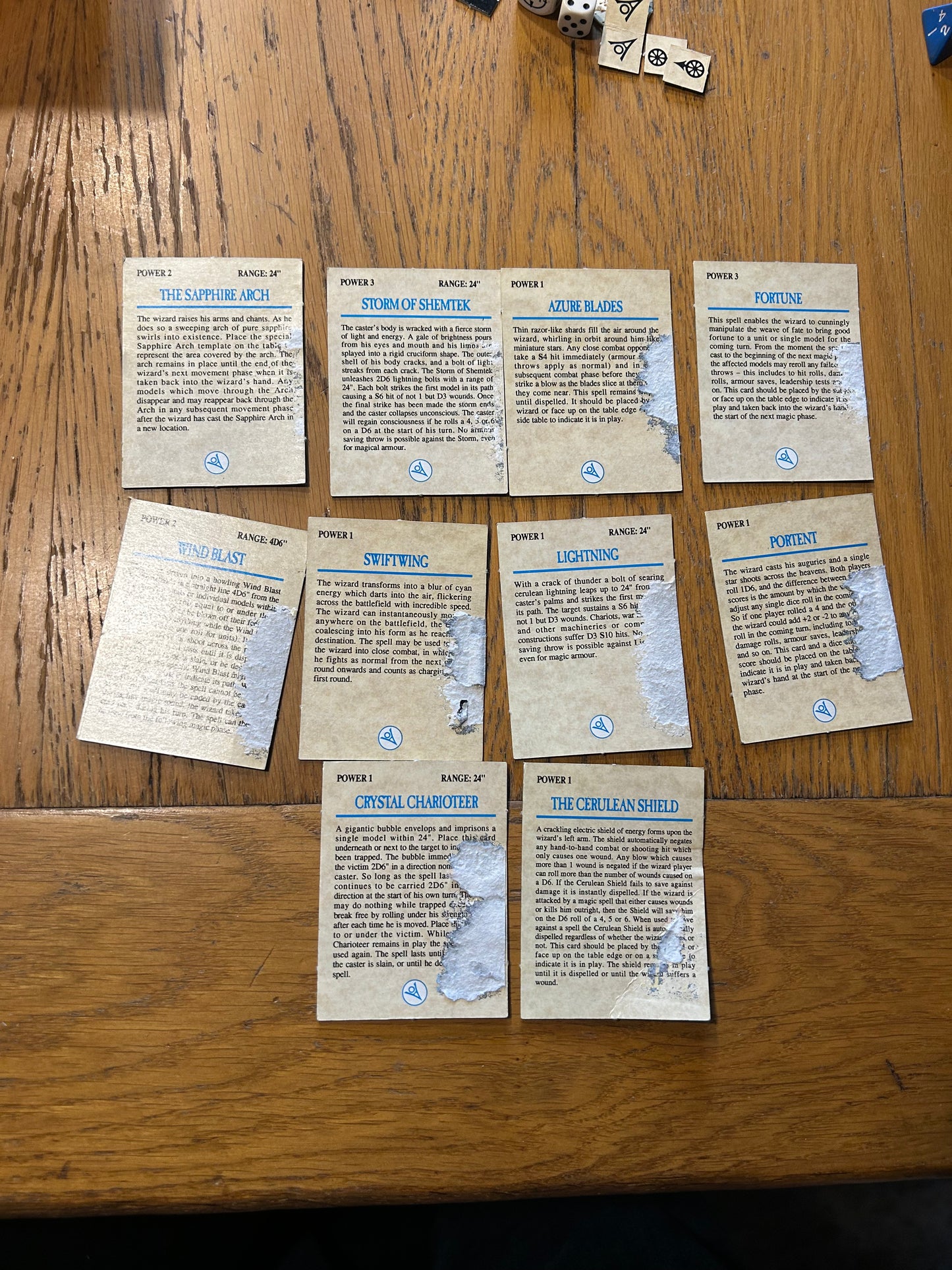 Warhammer fantasy 4th edition boxed set game plus battle magic (incomplete but more than enough to play) box has a hole at the bottom and some items have more wear than others