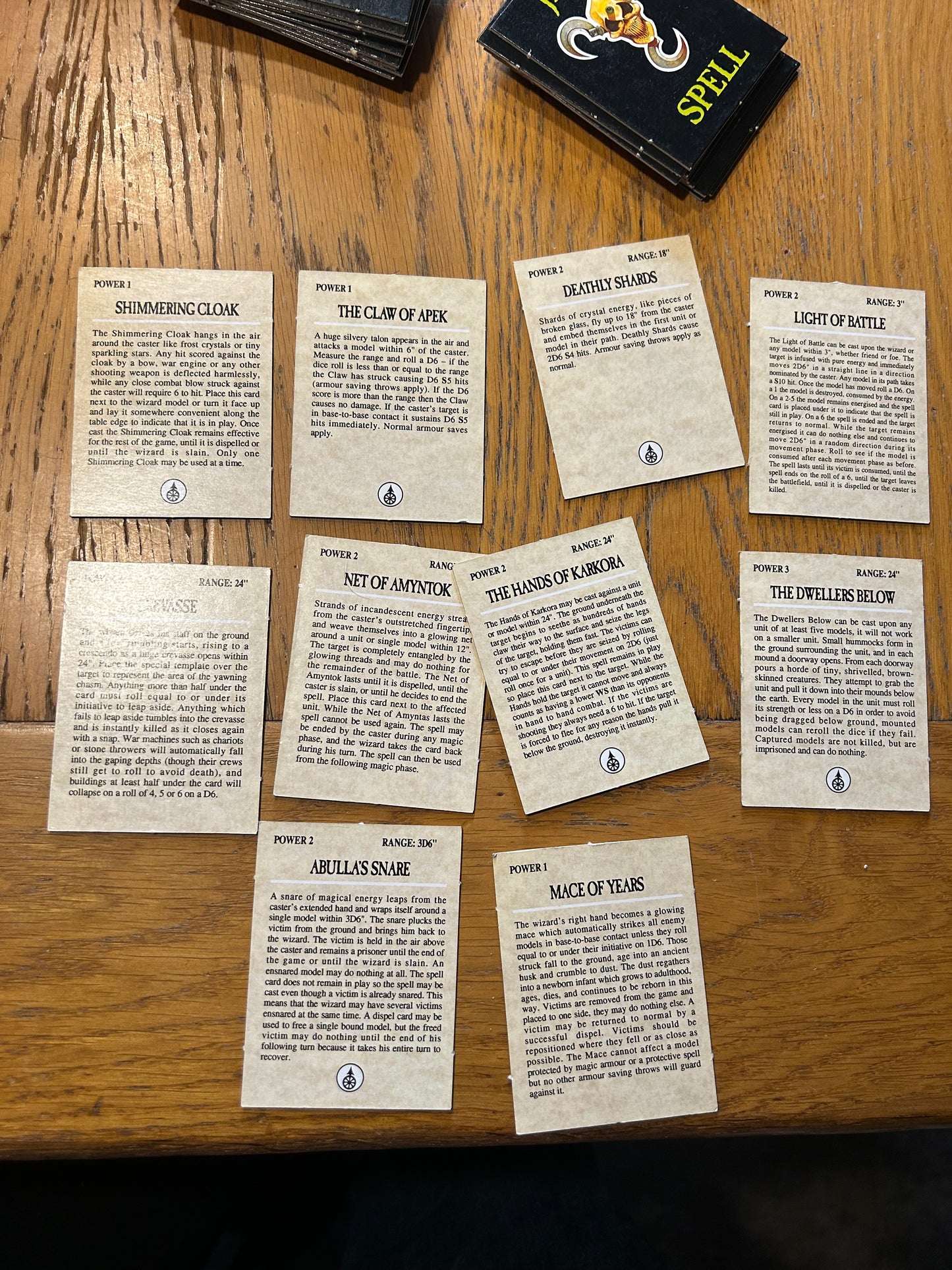 Warhammer fantasy 4th edition boxed set game plus battle magic (incomplete but more than enough to play) box has a hole at the bottom and some items have more wear than others