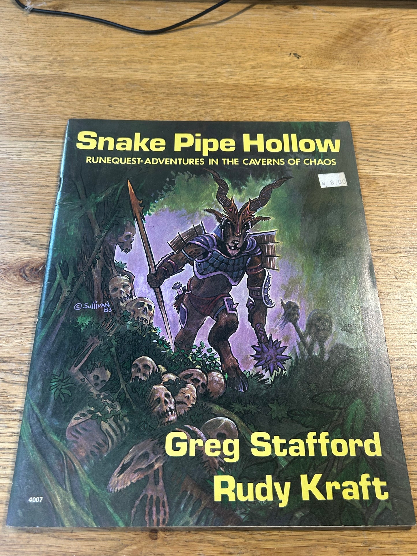 Runequest snake pipe hollow expansion rule book vintage Fantasy Rpg