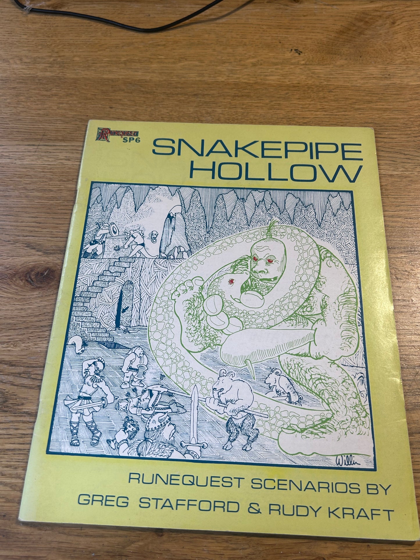 Runequest snake pipe hollow expansion rule book vintage Fantasy Rpg