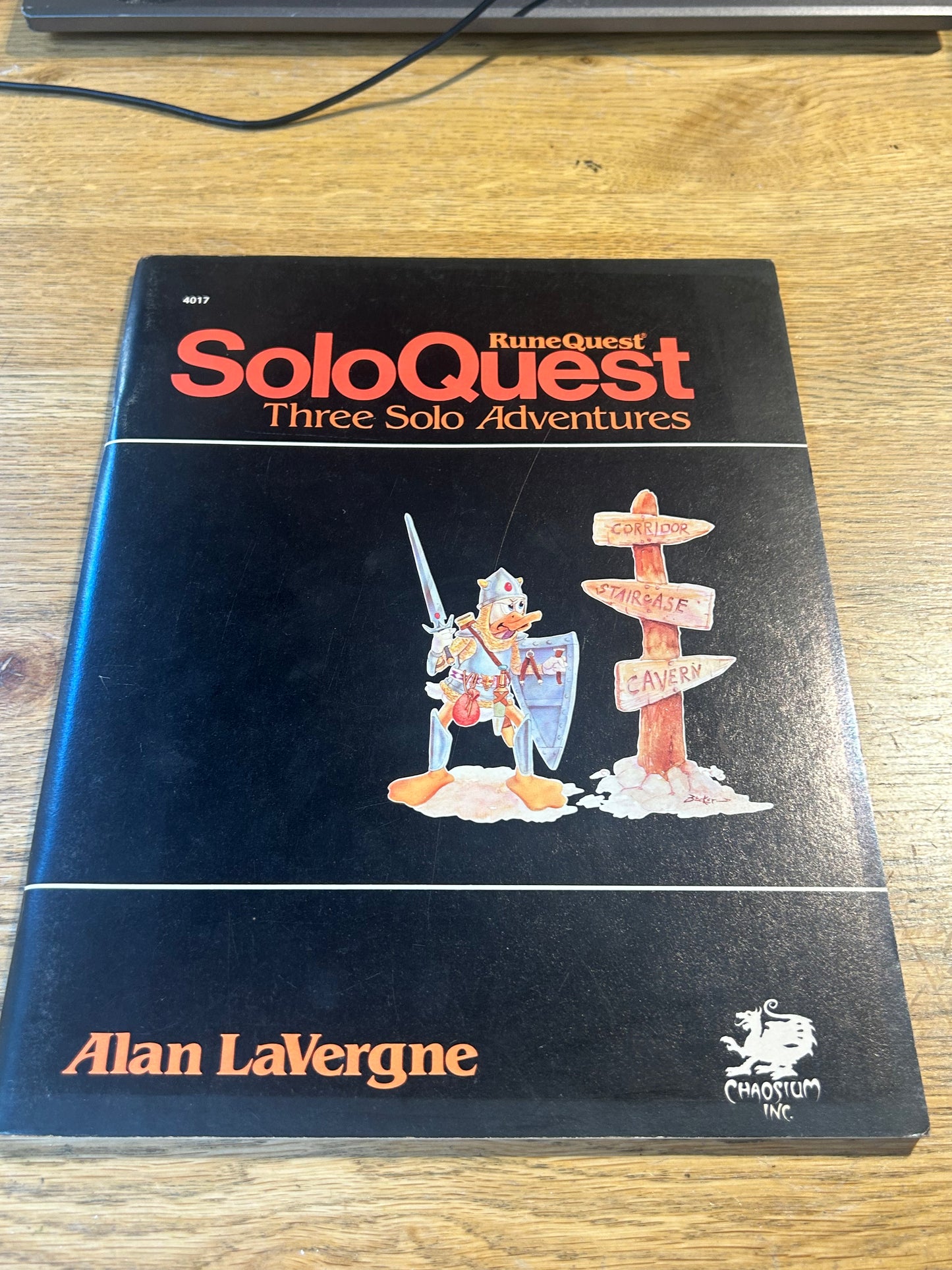 THREE RUNEQUEST SOLO QUEST 4017 CHAOSIUM INC RPG SOFTBACK BOOK