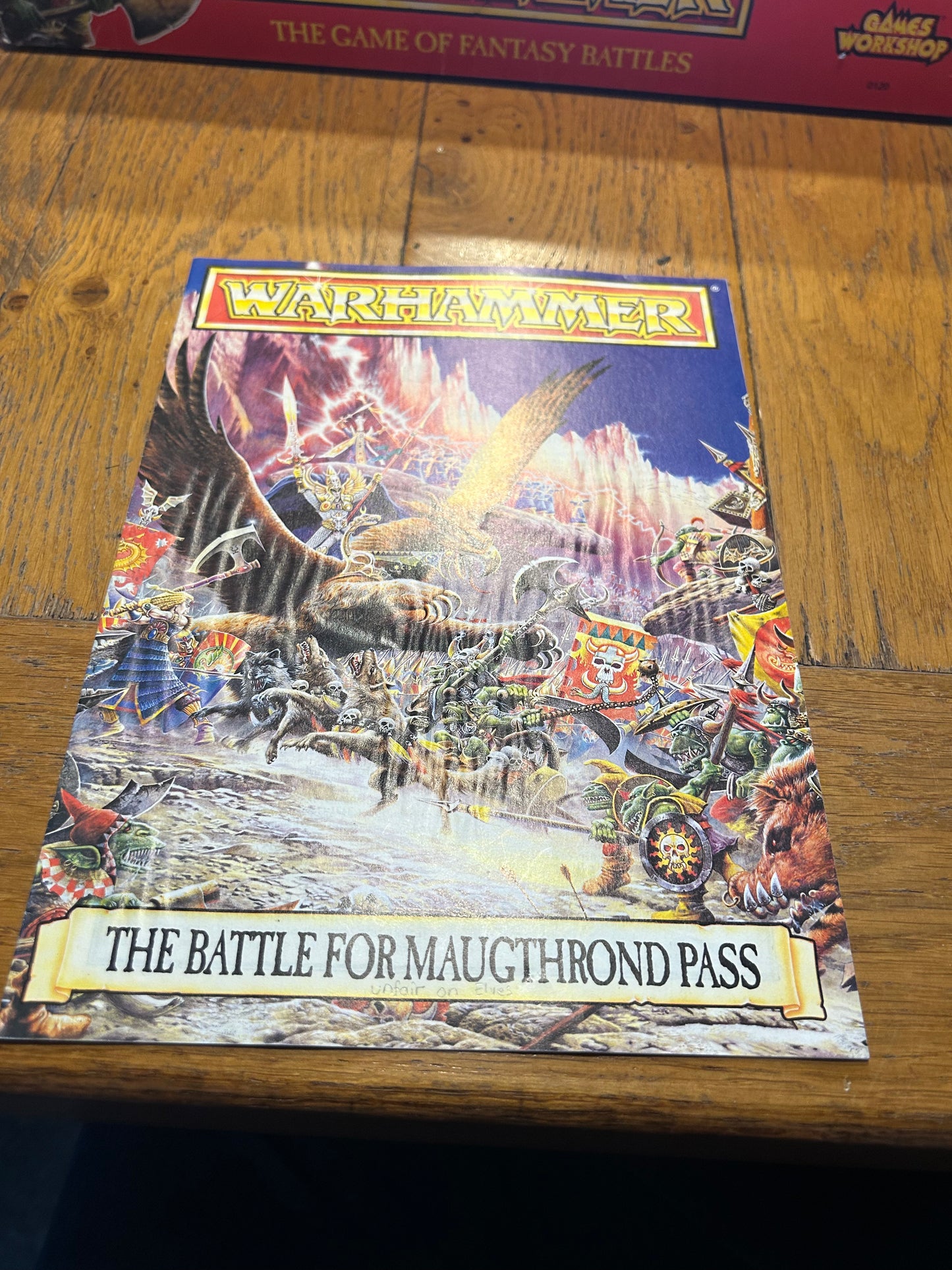 Warhammer fantasy 4th edition boxed set game plus battle magic (incomplete but more than enough to play) box has a hole at the bottom and some items have more wear than others
