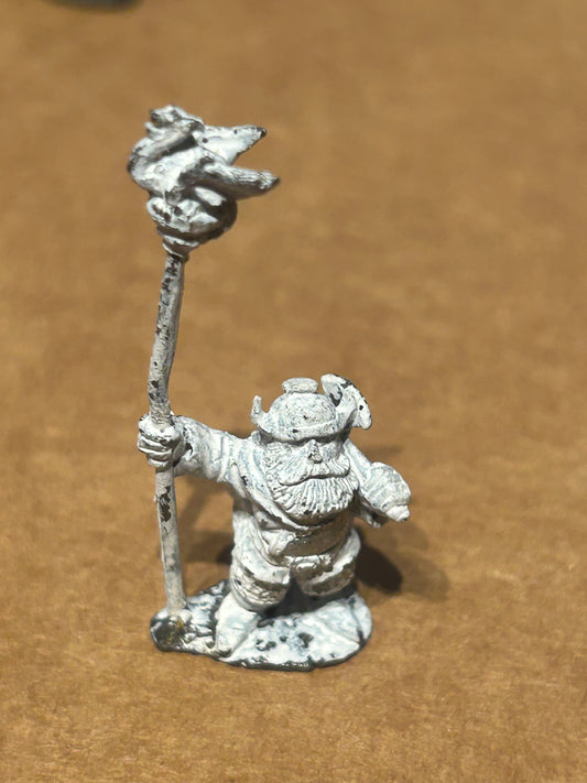 1981 Dwarf Standard Bearer FTD8 Fantasy Tribes Citadel Preslotta C08 Tribe