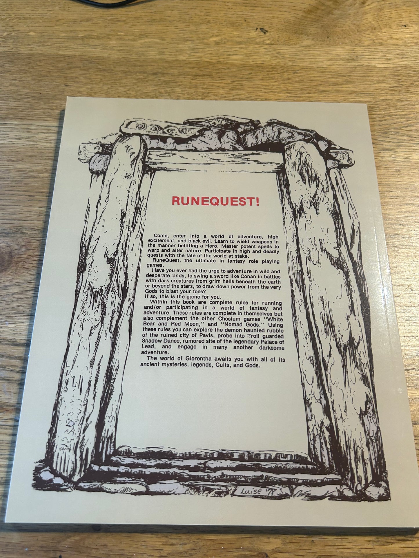 Runequest 2nd Edition 2016 KICKSTARTER Reprint