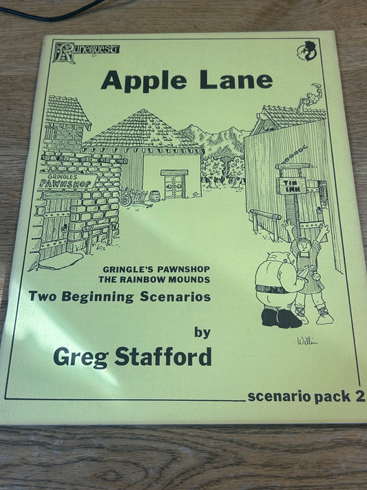 Runequest Apple Lane Scenario Pack 2 RQ 1980 Original Chaosium Inc Greg Stafford