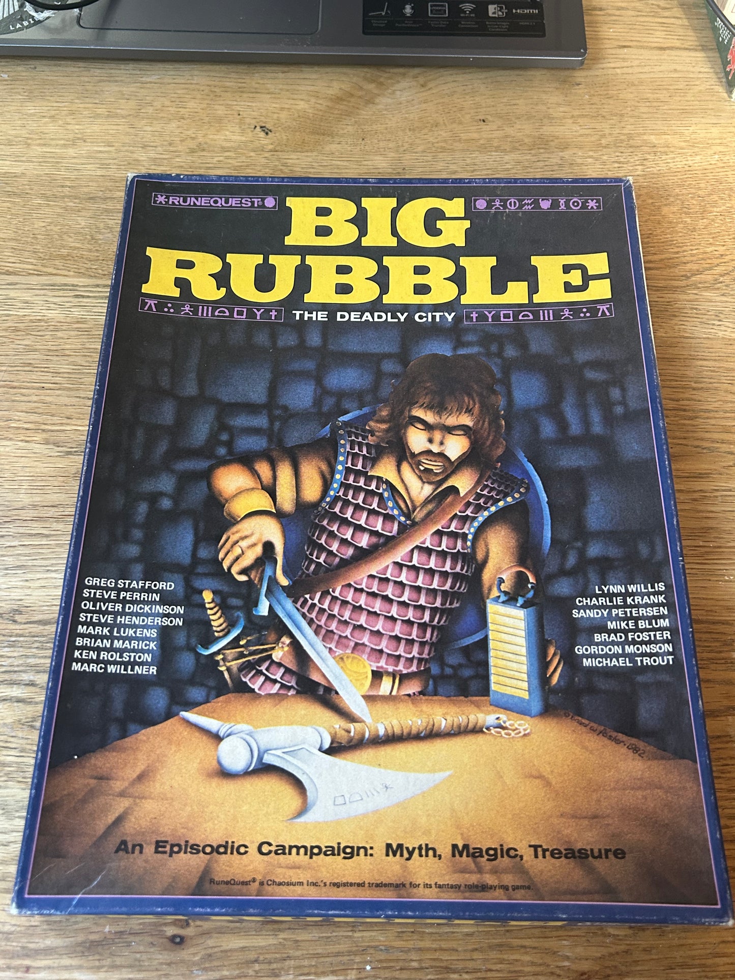 Runequest Big Rubble Rpg Boxed Set Chaosium