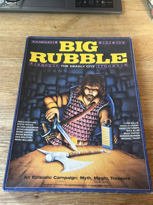 Runequest Big Rubble Rpg Boxed Set Chaosium