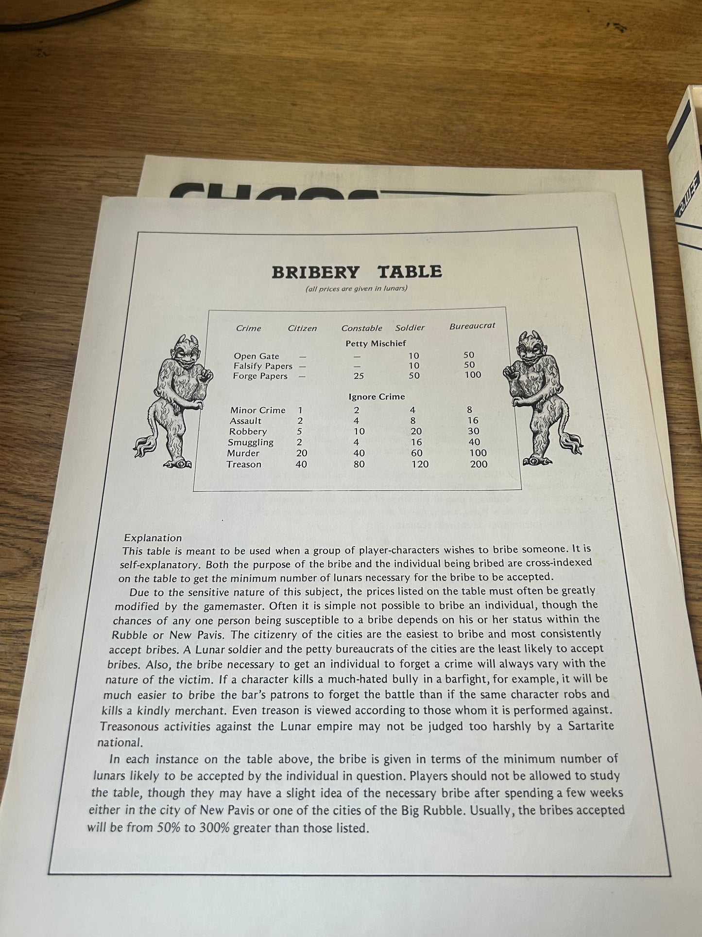 Runequest Big Rubble Rpg Boxed Set Chaosium