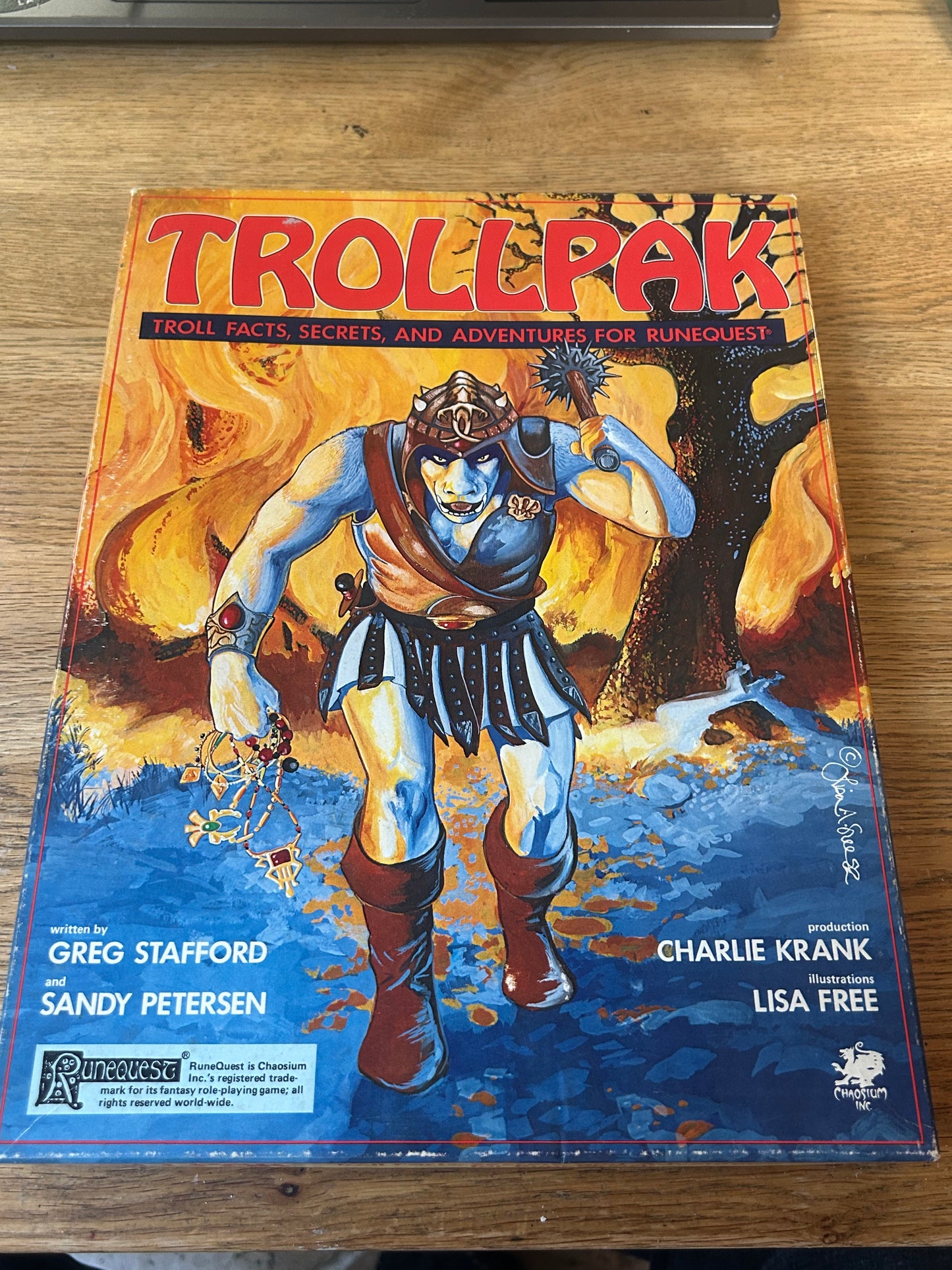 Trollpak Troll Facts, Secrets And Adventures Runequest Pack complete