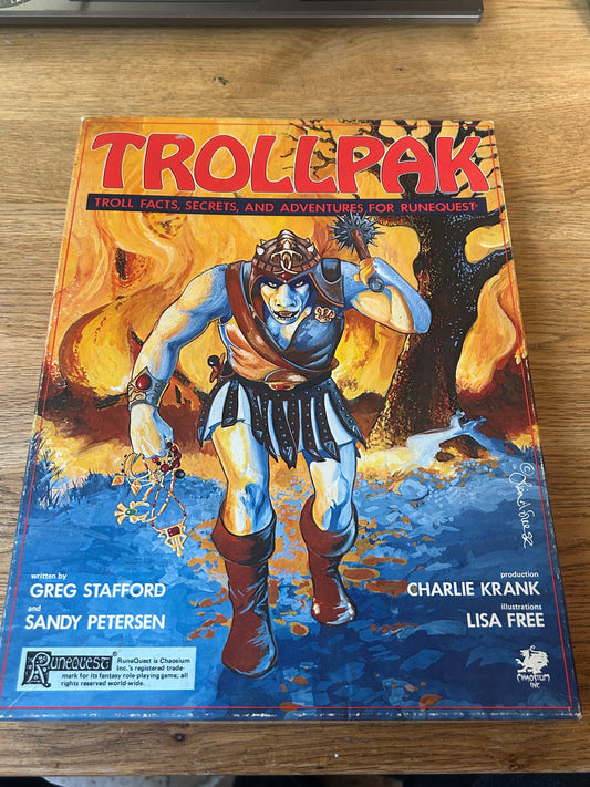 Trollpak Troll Facts, Secrets And Adventures Runequest Pack complete