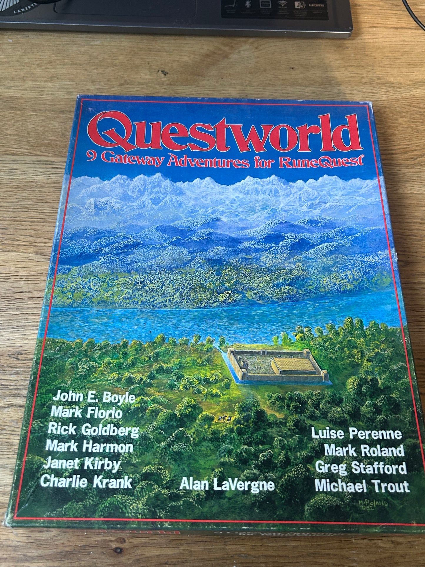 Questworld 9 Gateway Adventures for RuneQuest Chaosium Vintage Board Game Used complete