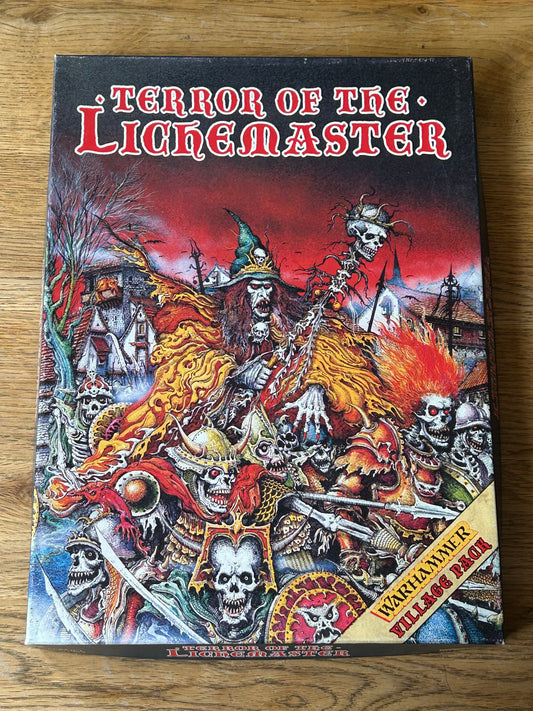 Warhammer Terror Of The Lichemaster Village Pack 1986 Boxed Set inComplete